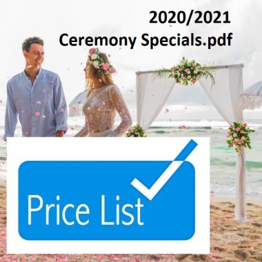 Free Ceremony Packages Brochure.pdf only available with  wedding packages