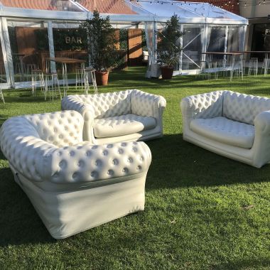 White Chesterfield Sofa