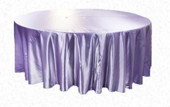 Lilac Lavender Satin Round 3m