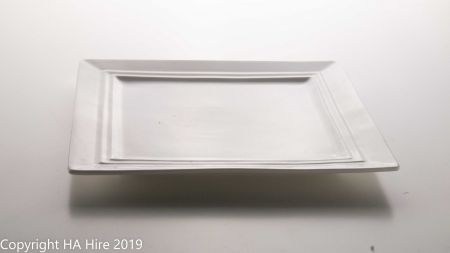 Square Entrée Plate - 25cm x 25cm (order on 10's)