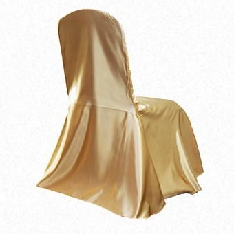 Gold Satin LF Freeflow/drop chair cover