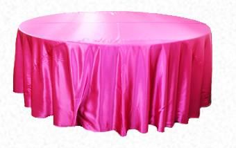 Fuchsia Satin Round 3m