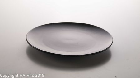 Matte Black Entree Plate