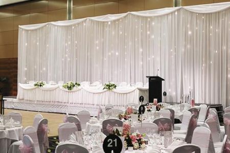 Backdrops with Fairy Lights only available with  wedding packages