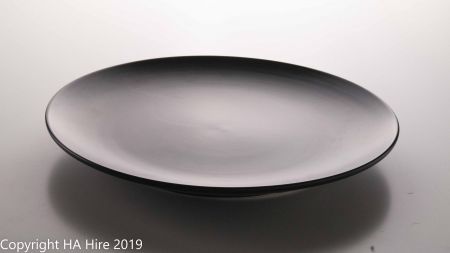 Matte Black Dinner Plate (order on 10's)