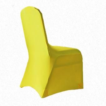 Yellow Lycra  chair cover