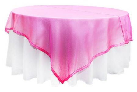 Hot Pink Organza Square 2m Overlay